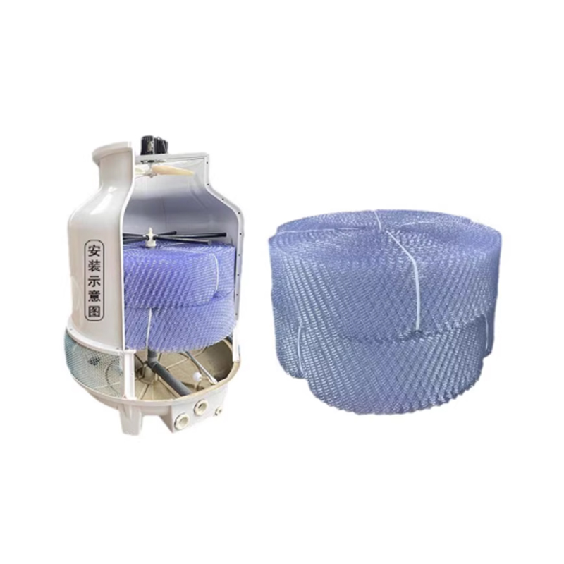 Cooling Tower Filler Guangdong Honeycomb Film Black Cooling Tower PP High Temperature Resistant Round Tower Heat Sink Water Sheet Accessories