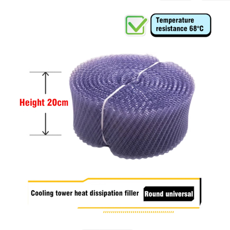 Round Cooling Tower Filler Filler Heat Sink Honeycomb Filler Mesh Transparent Cooling Tower PVC Filler Water Sheet
