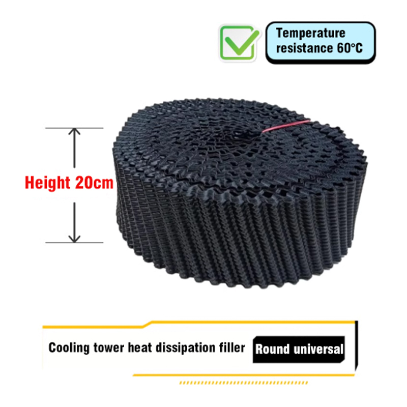 Round Cooling Tower Filler Filler Heat Sink Honeycomb Filler Mesh Transparent Cooling Tower PVC Filler Water Sheet